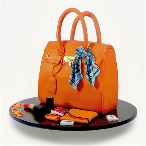 hermes bag cake.